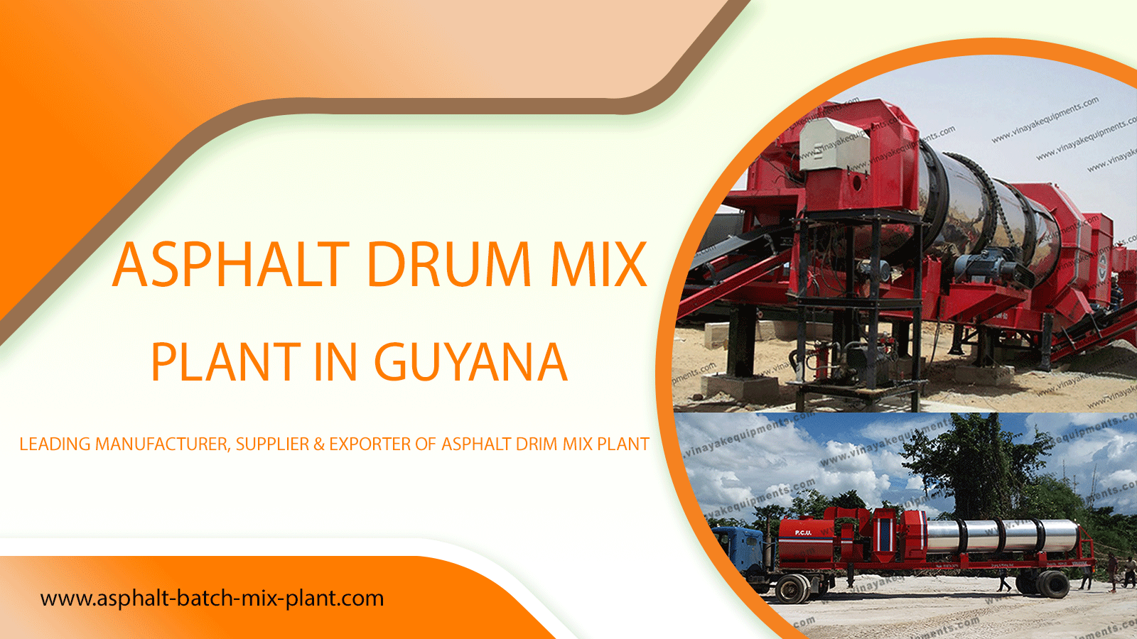 asphalt drim mix Plants in Guyana